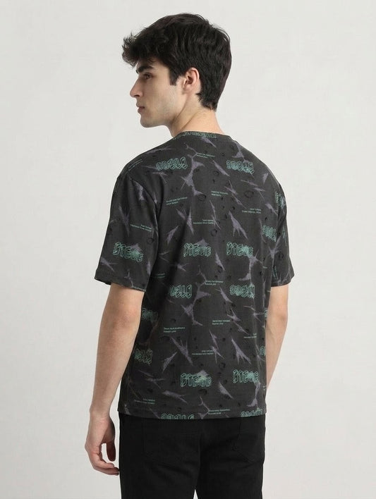 Premium Black China Drop Shoulder T-Shirt for Men – Stylish Oversized Casual Wear