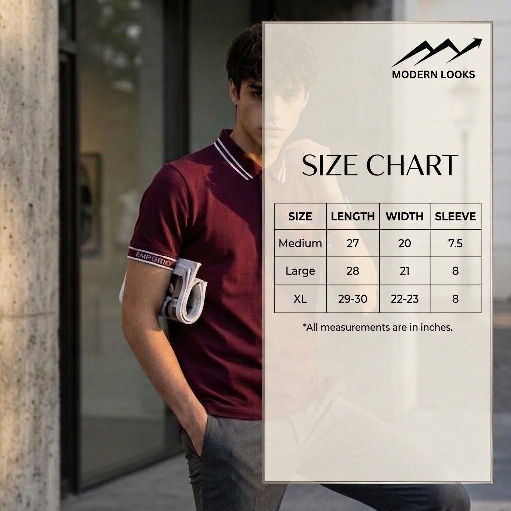 Maroon Premium Quality PK Cotton Polo T-Shirt for Men – Comfortable & Stylish Modern Look