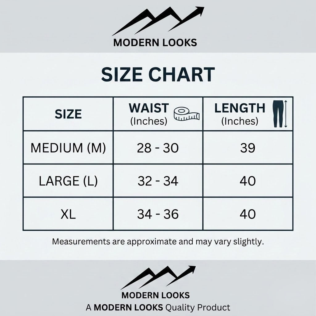 Black Modern Looks Men's Dryfit Trouser | Premium Stretchable Fabric | High Quality Sports Trouser