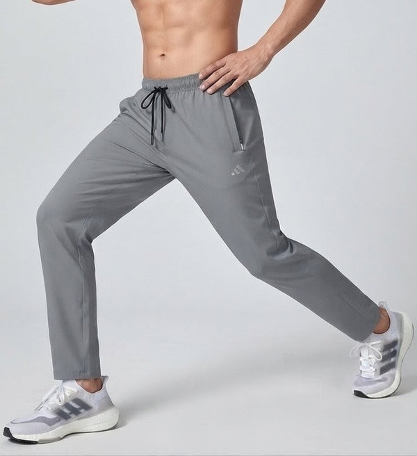 Men's Grey China Nylon Trousers – Lightweight, Breathable & Comfortable