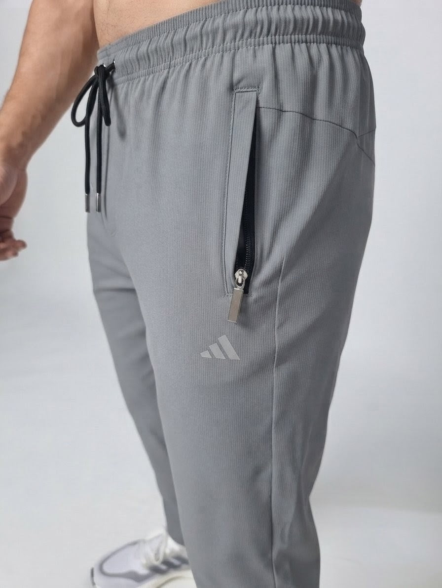 Men's Grey China Nylon Trousers – Lightweight, Breathable & Comfortable
