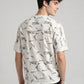 Premium White China Drop Shoulder T-Shirt for Men – Modern Relaxed Casual Style