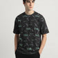 Premium Black China Drop Shoulder T-Shirt for Men – Stylish Oversized Casual Wear