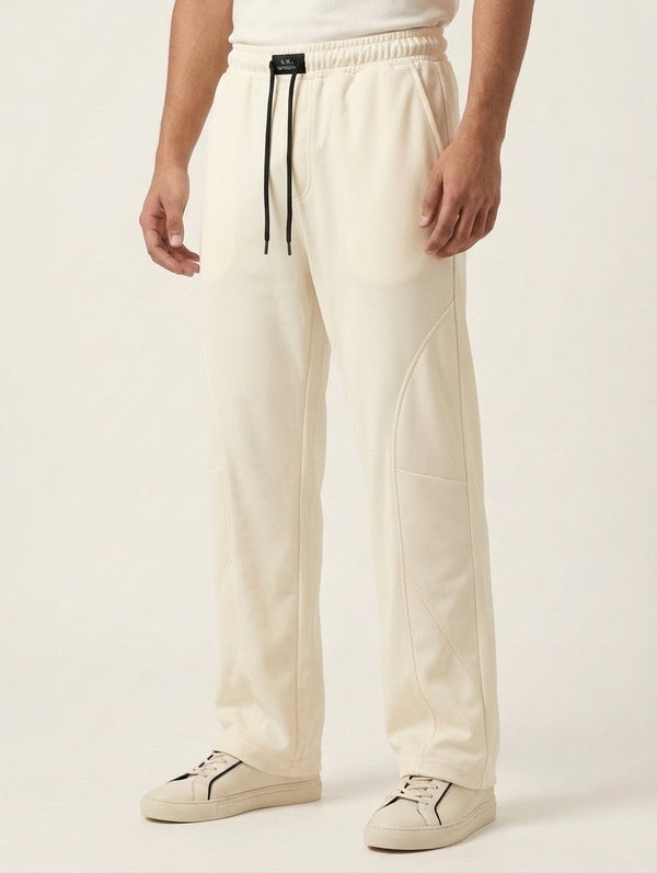 Men's Off White Signature Baggy Trousers – Breathable Mesh & Premium Stitching
