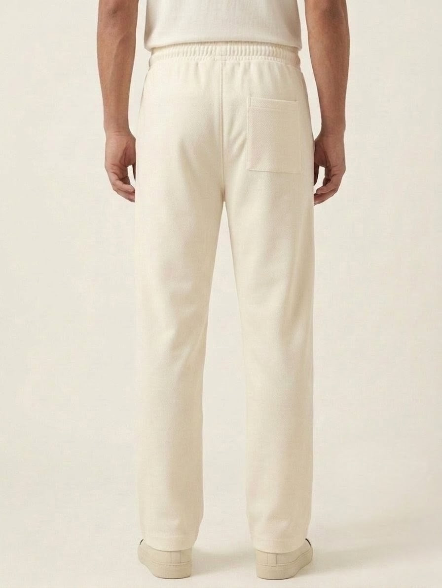 Men's Off White Signature Baggy Trousers – Breathable Mesh & Premium Stitching