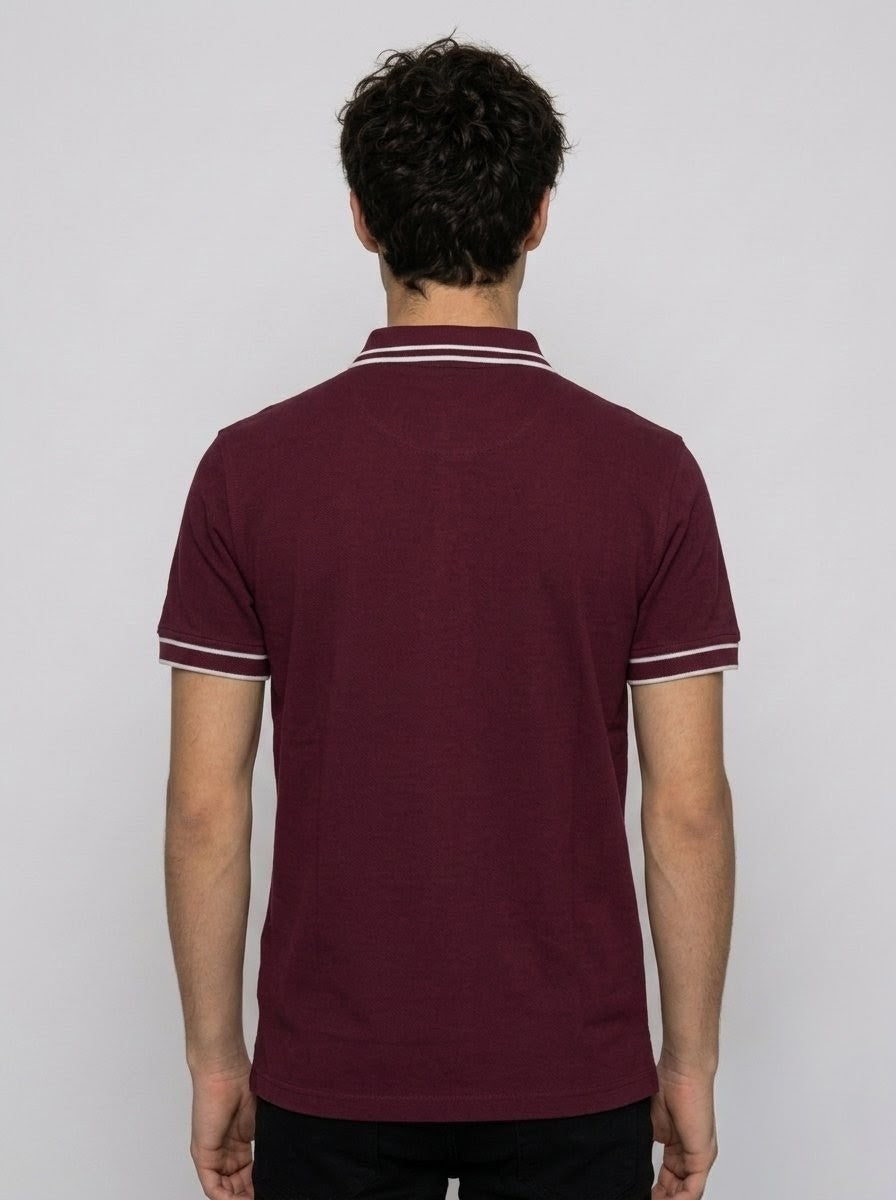 Maroon Premium Quality PK Cotton Polo T-Shirt for Men – Comfortable & Stylish Modern Look