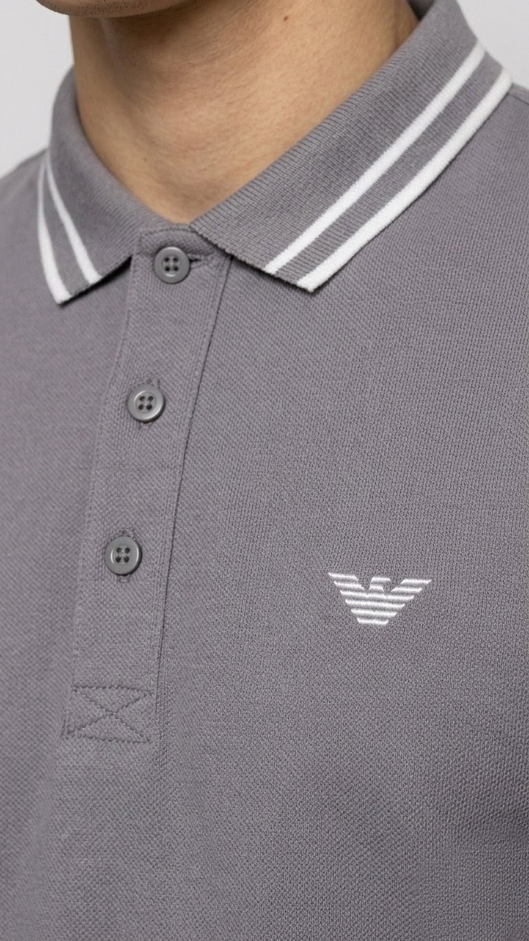 Grey PK Cotton Polo T-Shirt for Men – Premium Quality, Comfortable & Stylish