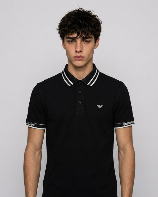 Black PK Cotton Polo T-Shirt for Men – Premium Quality, Comfortable & Stylish