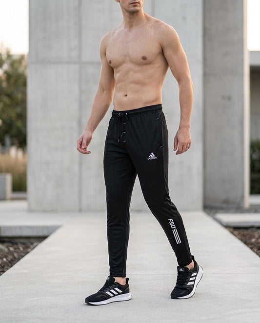 Black Modern Looks Men's Dryfit Trouser | Premium Stretchable Fabric | High Quality Sports Trouser
