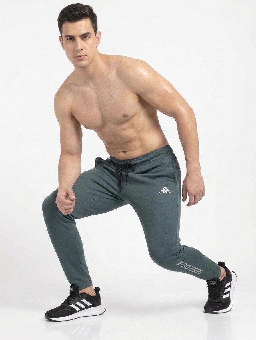 Men's Dark Grey Dryfit Trouser – Premium Stretch Fabric | Sleek Sports & Casual Wear