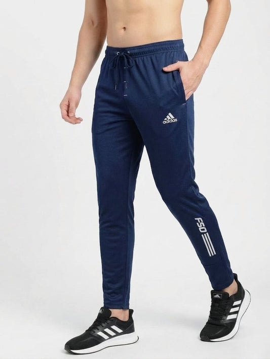 Men's Blue Dryfit Trouser – Premium Stretch Fabric | Sporty & Comfortable Everyday Wear