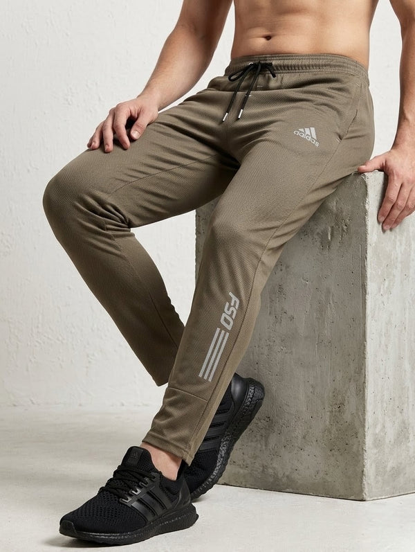 Men's Brown Dryfit Trouser – Premium Stretch Fabric | Stylish Sports & Casual Wear