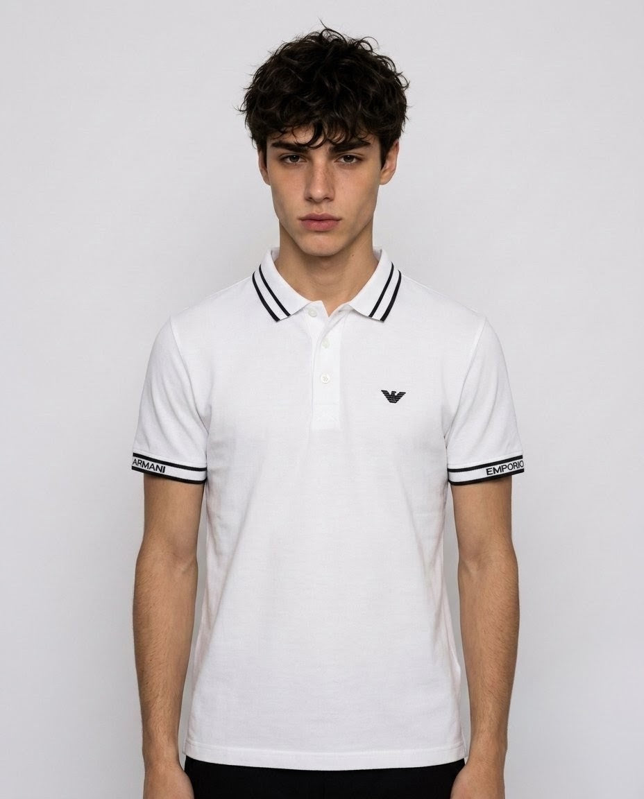 White PK Cotton Polo T-Shirt for Men – Premium Quality, Comfortable & Stylish